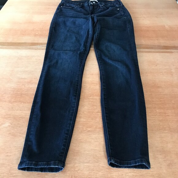 Good American Good Legs Jeans Women 6/28 Blue Mid Rise Stretch Dark Wash Preppy - Picture 1 of 13
